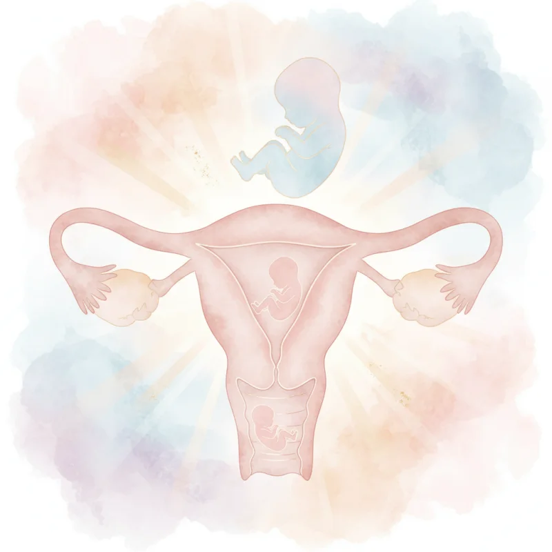 Pregnant woman feeling baby kicks while tracking movements